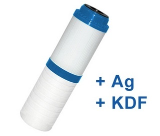 Kombi víztisztító szűrőbetét (PP+GAC+Ezüst+KDF) 10 colos szűrőhá